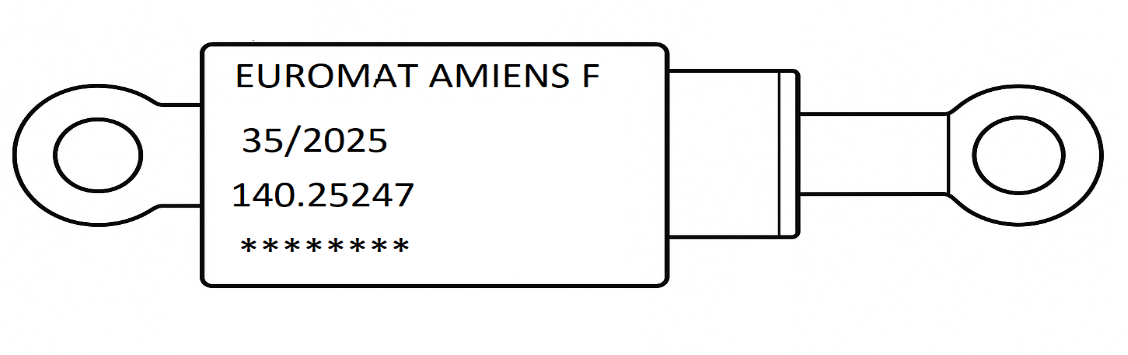 Le marquage par micro percussion : la carte d’identité de nos vérins hydrauliques EUROMAT