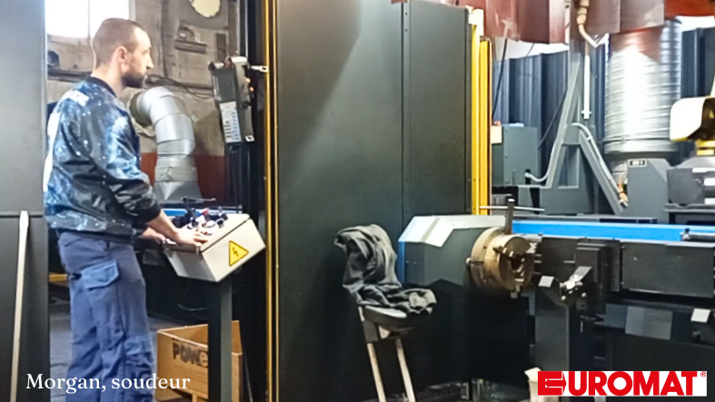 🔩 Soudure automatisée de nos vérins hydrauliques : l’alliance du geste et de la technologie